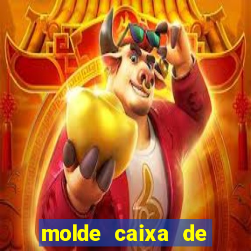 molde caixa de baralho png